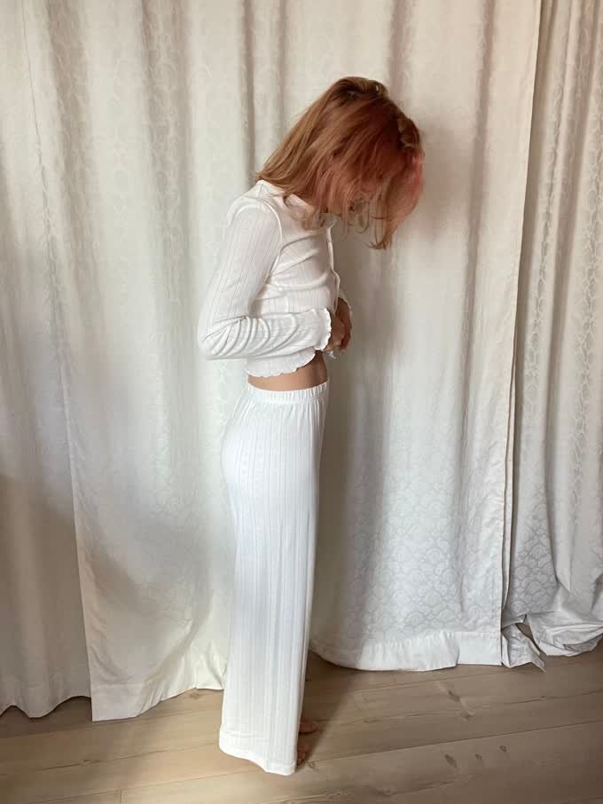 Bukse — Off White Pointelle