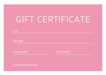 GIFT CARD for custommade lingerie