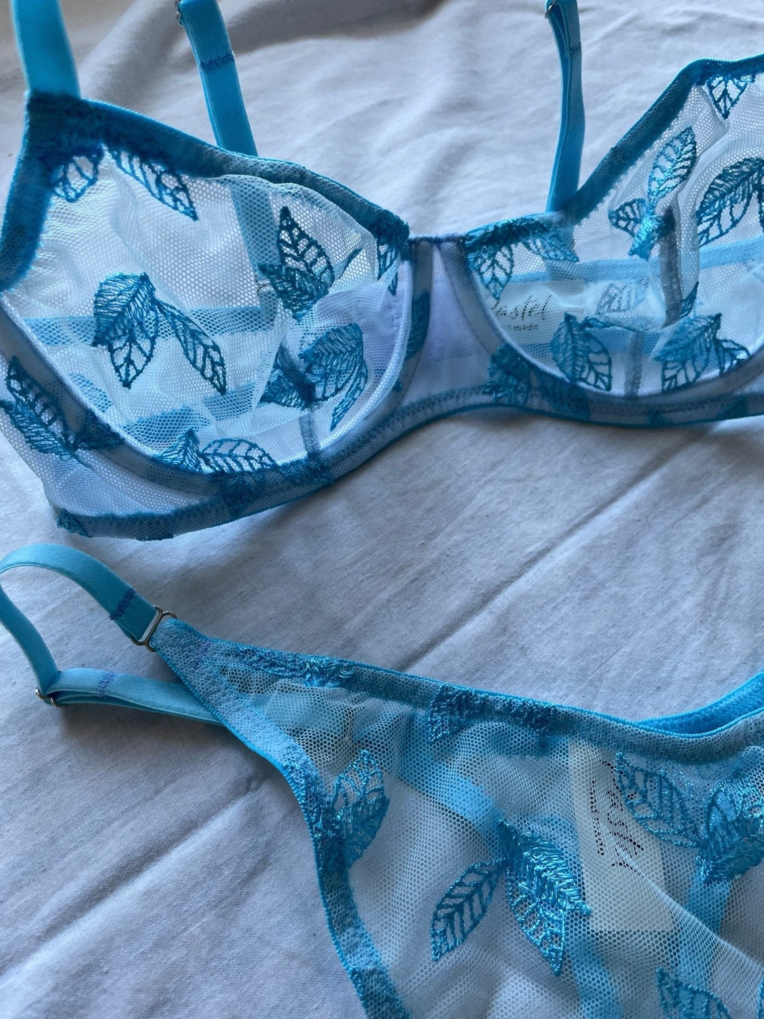 Blue lingerie set - Pastel Artwear