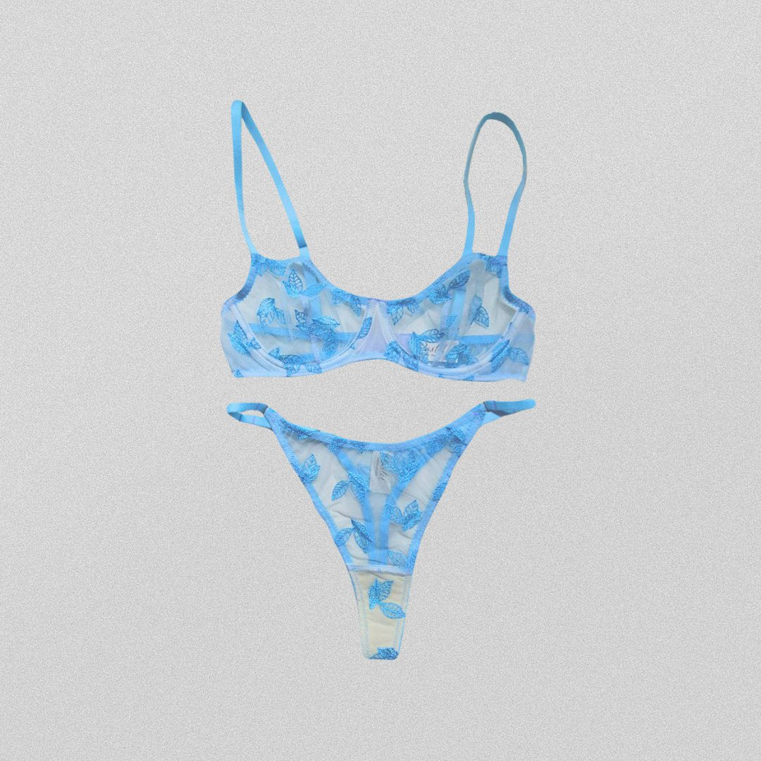 Blue lingerie set - Pastel Artwear