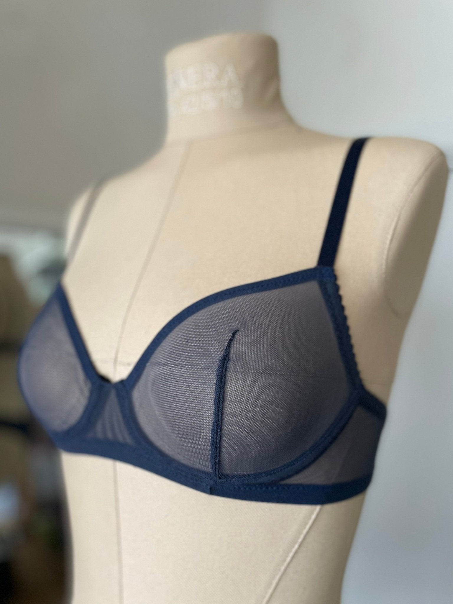 Mesh Lingerie Set. Deep blue - Pastel Artwear