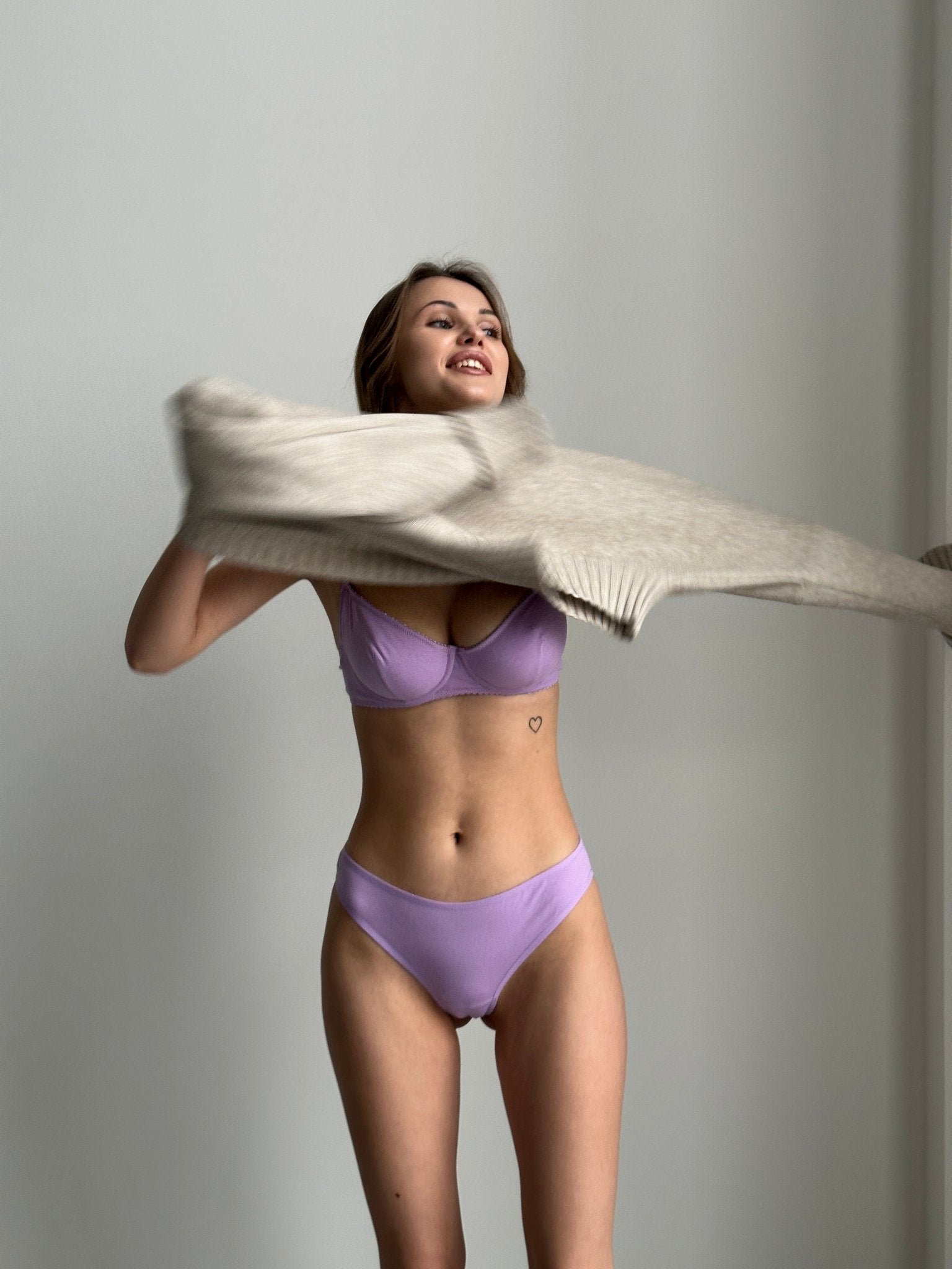 Natural cotton underwear - Lilac - Pastel Artwear