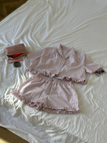 Pink pijama made of Italian cotton